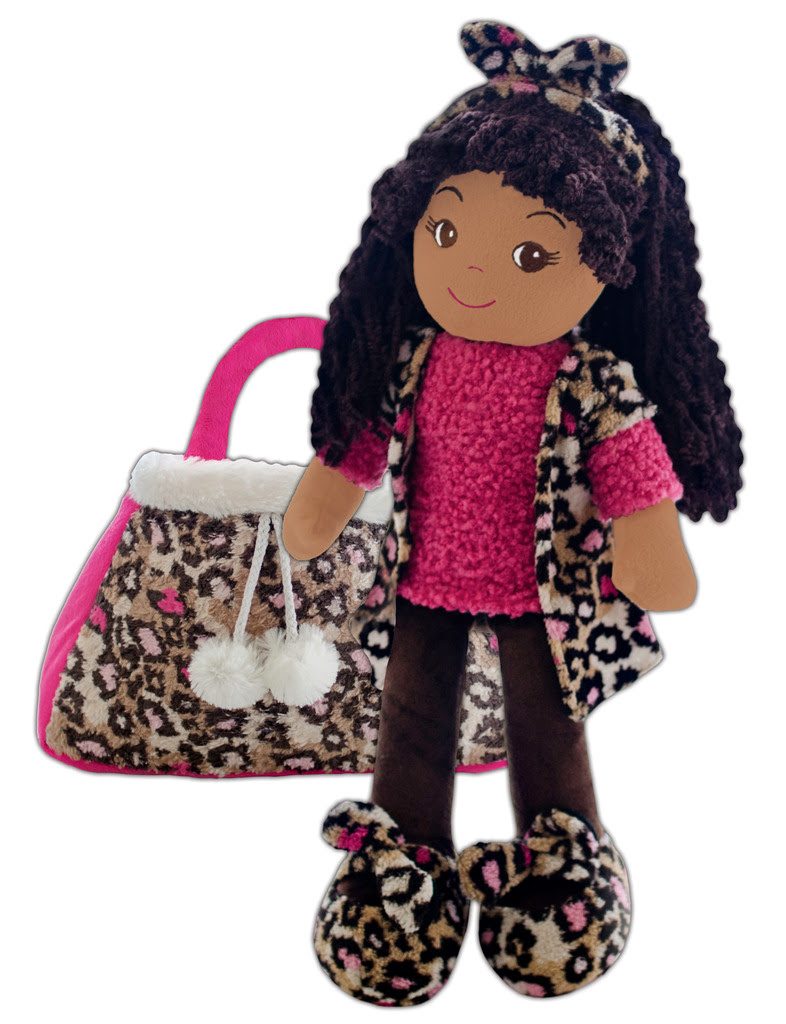 girlzndollz Emme Leopard Black Baby Doll