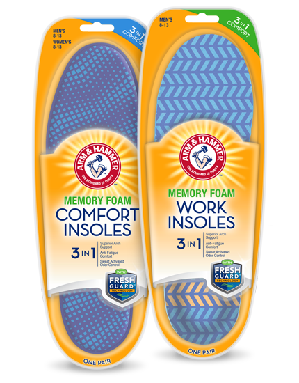arm and hammer memory foam insoles