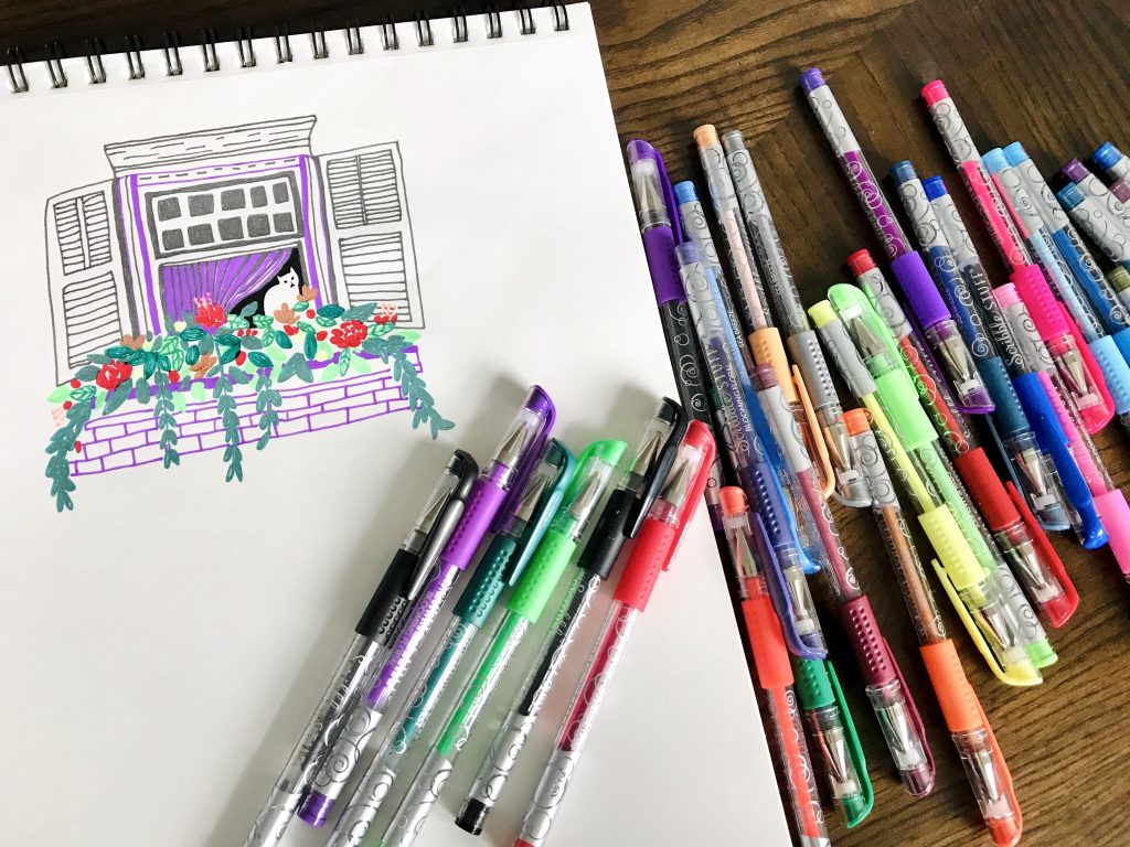 Scribble Stuff Scented Pens & Pencils Coloring - Back To School